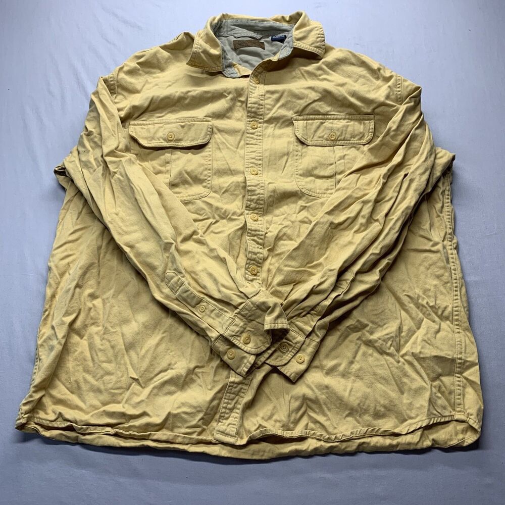 FADED GLORY 2 XL LONG SLEEVE  POCKET BUTTON UP COTTON SHIRT